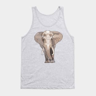 Elephant tribal tattoo Tank Top